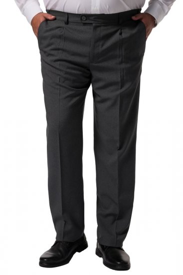 Men+ 066 Porto Anzughose Bauchfit Grau - Herrenanzüge und -blazer - Herrenanzüge und -blazer in großen Größen