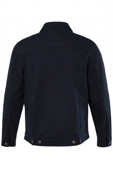 Men+ 446 Jeansjacke mit Brusttaschen Dunkelblau - Herren jacken - Herren Jacken in großen Größen