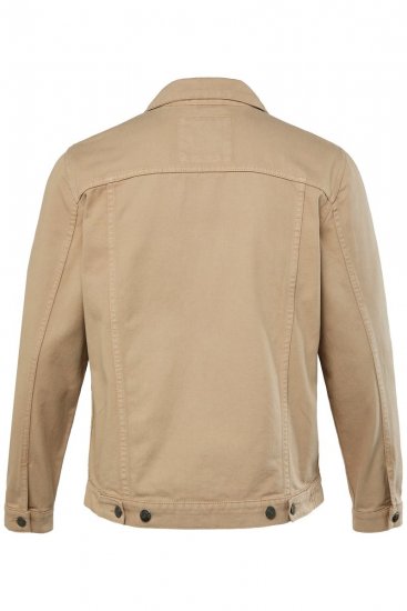 Men+ 446 Jeansjacke mit Brusttaschen Sand - Herren jacken - Herren Jacken in großen Größen