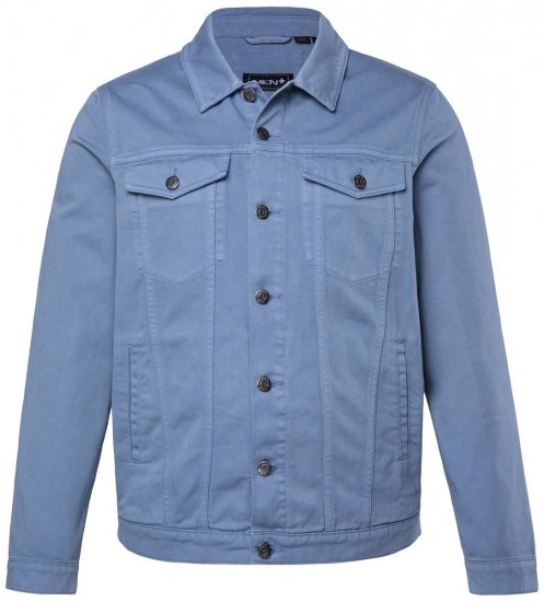 Men+ 446 Jeansjacke mit Brusttaschen Denimblau - Herren jacken - Herren Jacken in großen Größen