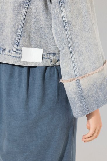 Ulla Popken 835486 Jeansjacke mit weiten Ärmeln Denimblau - Jacken - Große Jacken für Damen