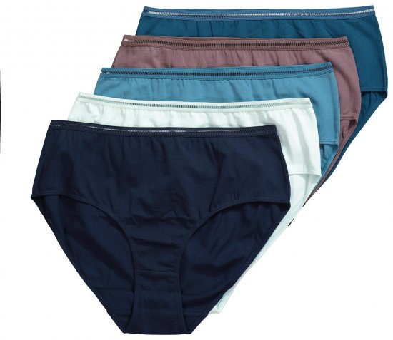 Ulla Popken 835618 Slips 5er-Pack Wollweiß - Slips - 