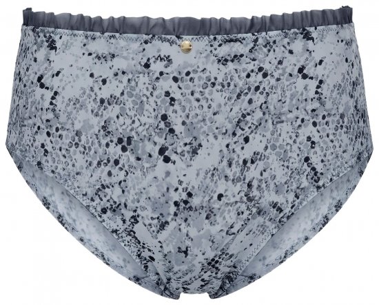 Ulla Popken 835633 Slips mit Animal-Print Anthrazit - Slips - 