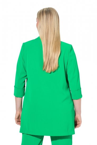 Ulla Popken 836165 Langer Blazer mit 3/4-Ärmeln Grün - Blazer - Blazer für Frauen in Großgrößen