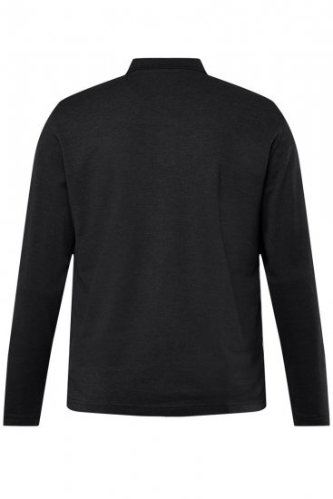 Men+ 270 Poloshirt Langarm Schwarz - Polo-shirts für herren - Polo-Shirts für Herren in großen Größen
