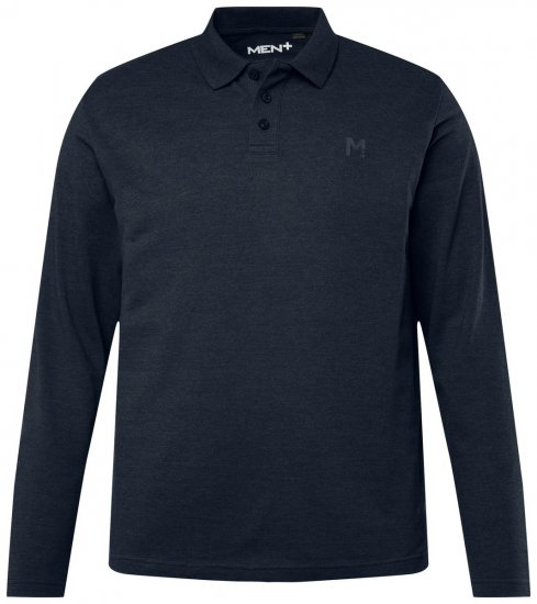 Men+ 270 Poloshirt Langarm Dunkelblau - Polo-shirts für herren - Polo-Shirts für Herren in großen Größen