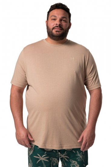 Men+ 276 T-Shirt Rundhals Sand - Herren-T-Shirts - Herren-T-Shirts in großen Größen