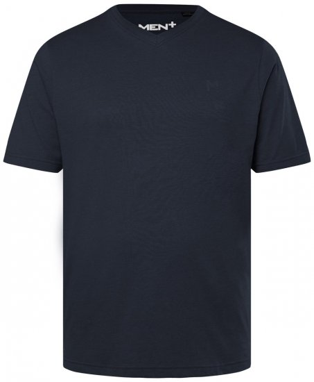 Men+ 279 T-Shirt V-Ausschnitt Dunkelblau - Herren-T-Shirts - Herren-T-Shirts in großen Größen