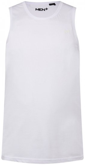 Men+ 303 Tanktop Weiß - Herren-T-Shirts - Herren-T-Shirts in großen Größen