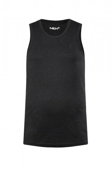 Men+ 305 Tanktop Schwarz 2er-Pack - Herren-T-Shirts - Herren-T-Shirts in großen Größen