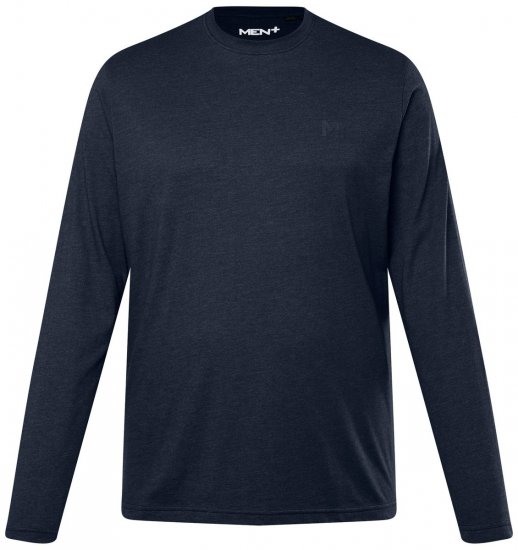 Men+ 307 T-Shirt Langarm Dunkelblau - Herren-T-Shirts - Herren-T-Shirts in großen Größen