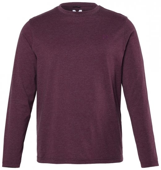 Men+ 307 T-Shirt Langarm Dunkle Pflaume - Herren-T-Shirts - Herren-T-Shirts in großen Größen