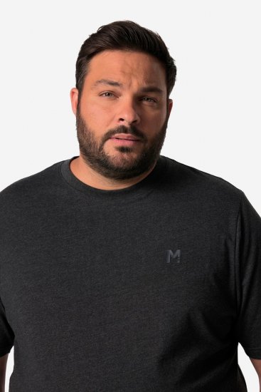 Men+ 308 T-Shirt Bauchfit Schwarz - Herren-T-Shirts - Herren-T-Shirts in großen Größen