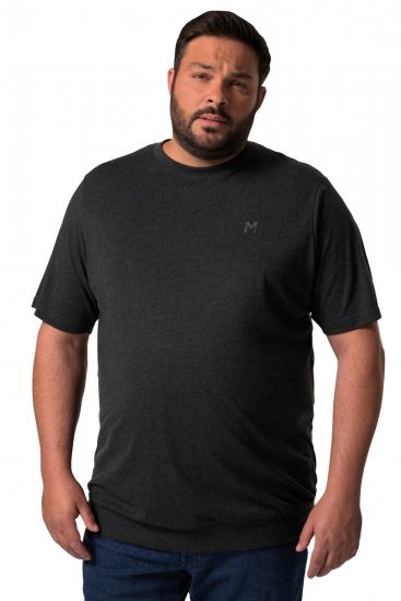Men+ 308 T-Shirt Bauchfit Schwarz - Herren-T-Shirts - Herren-T-Shirts in großen Größen