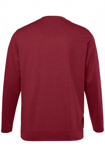 Men+ 313 T-Shirt Langarm Bauchfit Kupferbraun - Herren-T-Shirts - Herren-T-Shirts in großen Größen