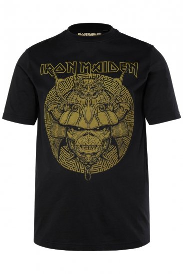JP1880 Iron Maiden Samurai Eddie T-Shirt Black - Herren-T-Shirts - Herren-T-Shirts in großen Größen