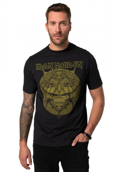 JP1880 Iron Maiden Samurai Eddie T-Shirt Black - Herren-T-Shirts - Herren-T-Shirts in großen Größen