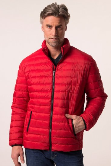 Boston Park 638 Steppjacke Bauchfit mit Stehkragen Rot - Herren jacken - Herren Jacken in großen Größen