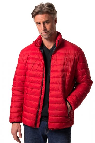 Boston Park 638 Steppjacke Bauchfit mit Stehkragen Rot - Herren jacken - Herren Jacken in großen Größen