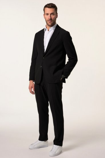 JP1880 San Remo Flexnamic Seersucker-Sakko Schwarz - Herrenanzüge und -blazer - Herrenanzüge und -blazer in großen Größen