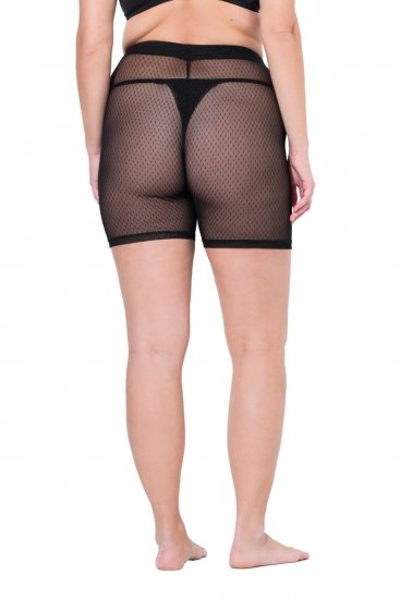 Ulla Popken 836805 Gepunktete Anti-Scheuer-Radler Schwarz - Anti-Scheuer-Radler - 
