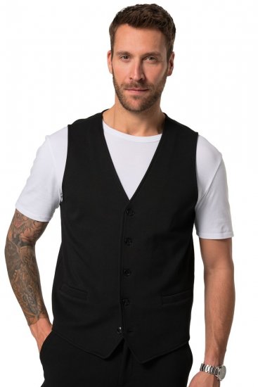 JP1880 New York Flexnamic Jerseyweste Schwarz - Herrenanzüge und -blazer - Herrenanzüge und -blazer in großen Größen