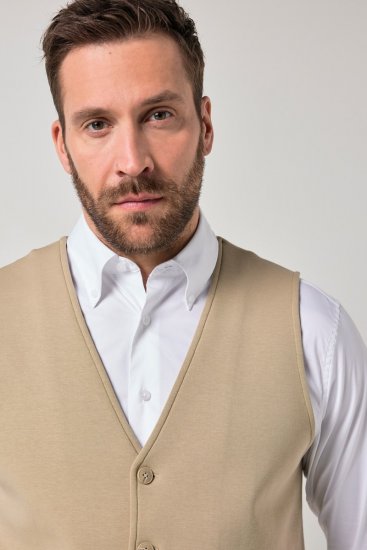 JP1880 New York Flexnamic Jerseyweste Beige - Herrenanzüge und -blazer - Herrenanzüge und -blazer in großen Größen