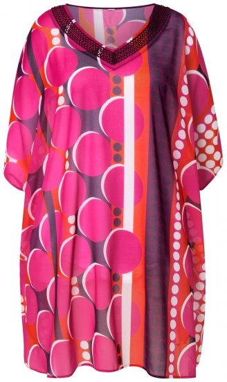 Ulla Popken 836864 Kleid Rosa - Kaftane - 