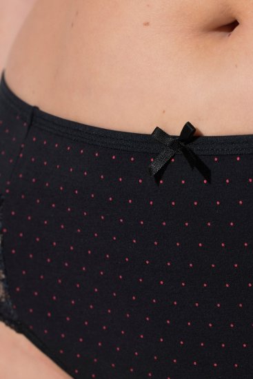 Ulla Popken 837080 Slips mit hoher Taille und Spitze 3er-Pack Rosa - Slips - 