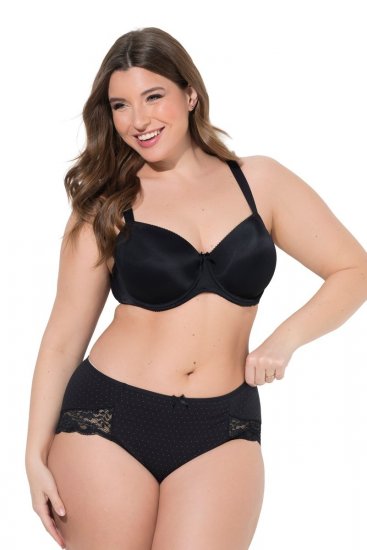 Ulla Popken 837080 Slips mit hoher Taille und Spitze 3er-Pack Rosa - Slips - 