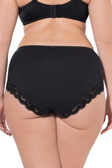 Ulla Popken 837080 Slips mit hoher Taille und Spitze 3er-Pack Rosa - Slips - 