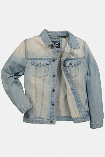 STHUGE 837222 Jeansjacke mit Brusttaschen Hellblau - Herren jacken - Herren Jacken in großen Größen