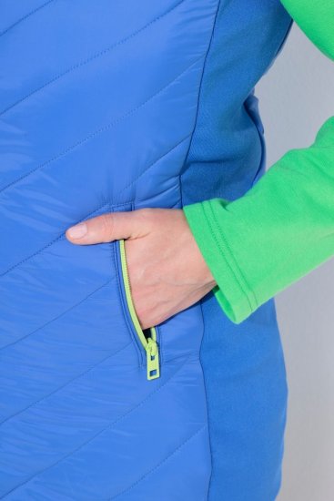 Ulla Popken 837409 Gesteppte HYPRAR Weste Blau - Westen - 