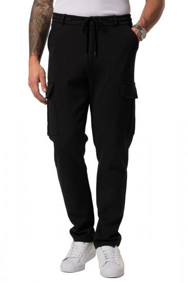 JP1880 New York Flexnamic Jerseyhose mit Cargotaschen Schwarz - Herrenanzüge und -blazer - Herrenanzüge und -blazer in großen Größen