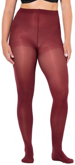 Ulla Popken 837870 Strumpfhose 100 den Weinrot - Strumpfhosen & Socken - 
