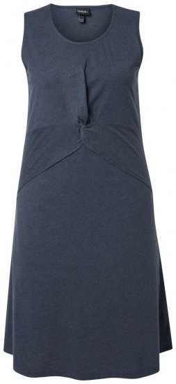 Ulla Popken 837874 Ärmelloses Jerseykleid Dunkelblau - Jerseykleider - 