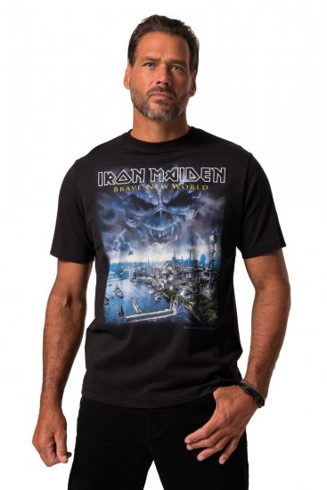 JP1880 Iron Maiden Brave New World T-Shirt Black - Herren-T-Shirts - Herren-T-Shirts in großen Größen