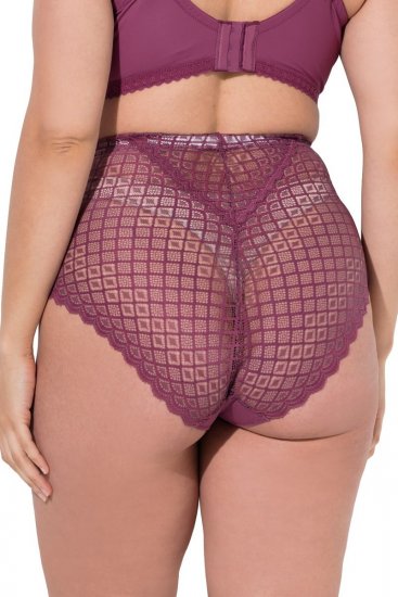 Ulla Popken 838675 Slips mit hoher Taille Dunkellila - Slips - 