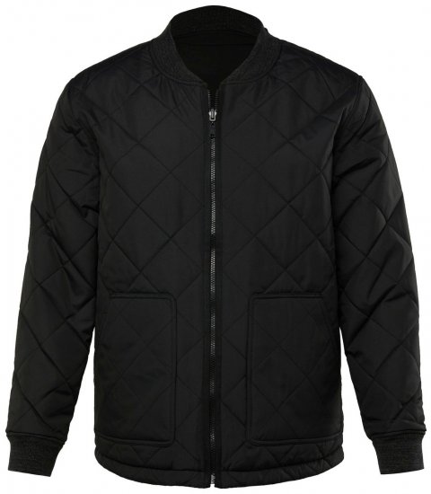 JP1880 838875 Wendbare Collegejacke Schwarz - Herren jacken - Herren Jacken in großen Größen