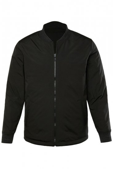 JP1880 838875 Wendbare Collegejacke Schwarz - Herren jacken - Herren Jacken in großen Größen