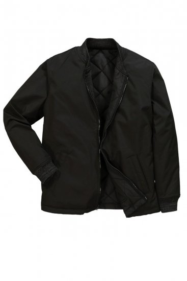 JP1880 838875 Wendbare Collegejacke Schwarz - Herren jacken - Herren Jacken in großen Größen