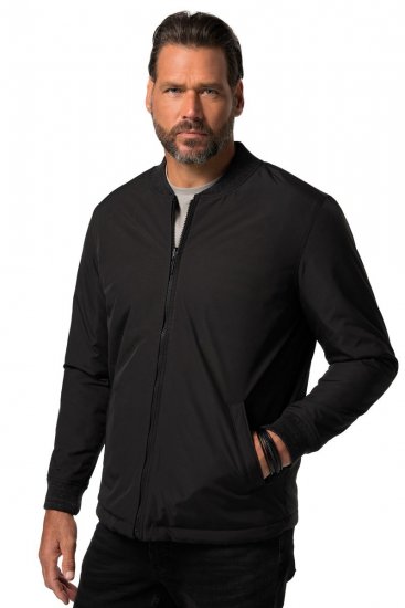 JP1880 838875 Wendbare Collegejacke Schwarz - Herren jacken - Herren Jacken in großen Größen