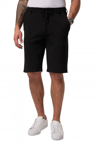 JP1880 Jersey Bermuda Chino Shorts Flexnamic Black - Herrenshorts - Herrenshorts in großen Größen