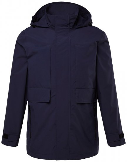 Men+ 215 Regenjacke mit Kapuze Dunkelblau - Herren jacken - Herren Jacken in großen Größen