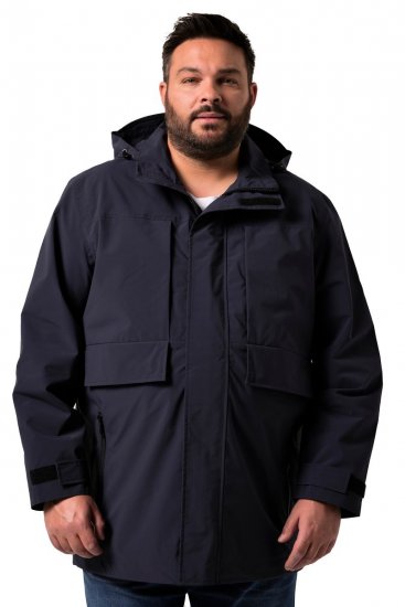 Men+ 215 Regenjacke mit Kapuze Dunkelblau - Herren jacken - Herren Jacken in großen Größen