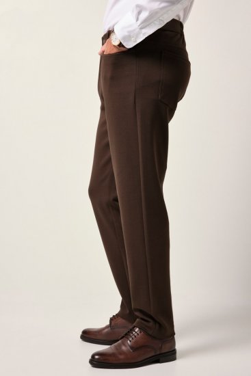JP1880 New York Flexnamic Jerseyhose mit fünf Taschen Dunkelbraun - Herrenanzüge und -blazer - Herrenanzüge und -blazer in großen Größen