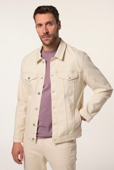 JP1880 839551 Jeansjacke aus Bio-Baumwolle Hellbeige - Herren jacken - Herren Jacken in großen Größen