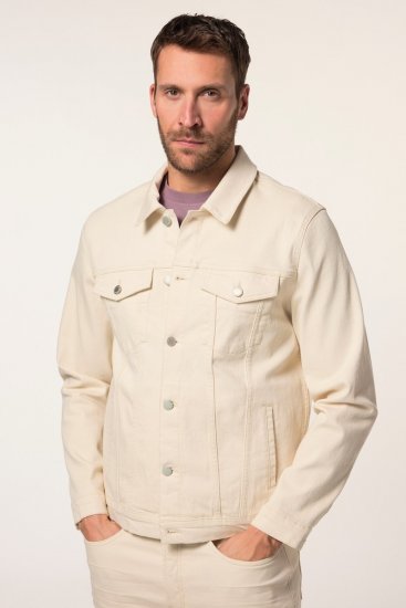 JP1880 839551 Jeansjacke aus Bio-Baumwolle Hellbeige - Herren jacken - Herren Jacken in großen Größen