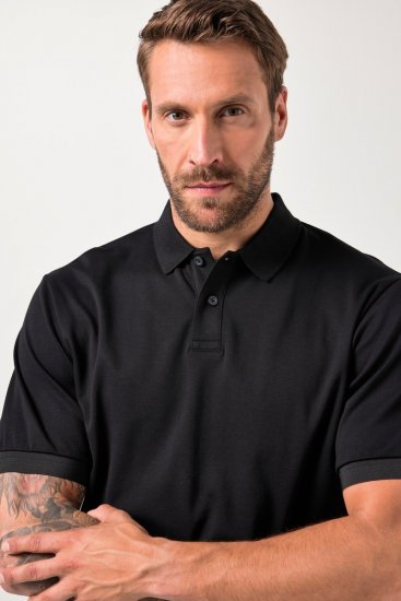 JAY-PI FLEXNAMIC® Poloshirt Black - Polo-shirts für herren - Polo-Shirts für Herren in großen Größen
