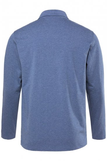 JAY-PI Quickdry Polo Long Sleeve Blue - Polo-shirts für herren - Polo-Shirts für Herren in großen Größen